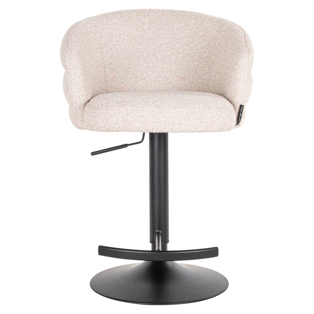 Tabouret de bar Nikki Biscotti pivotant ignifugé