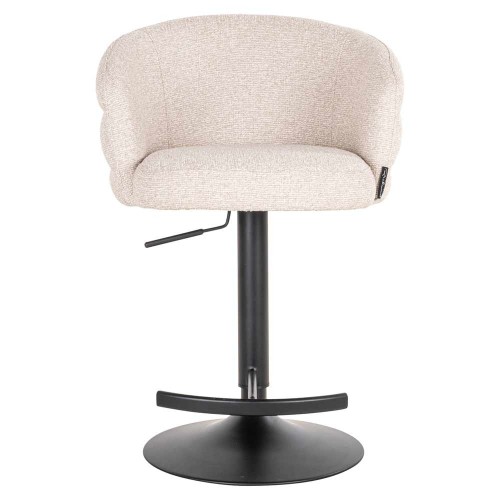 Tabouret de bar Nikki Biscotti pivotant ignifugé