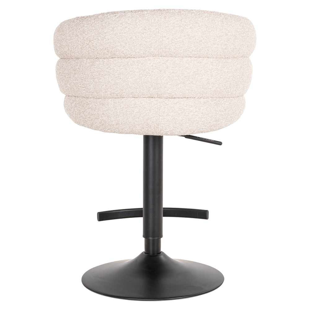 Tabouret de bar Nikki Biscotti pivotant ignifugé