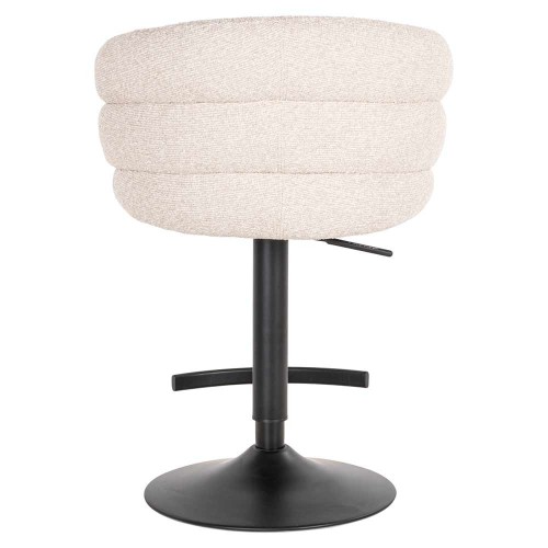 Tabouret de bar Nikki Biscotti pivotant ignifugé