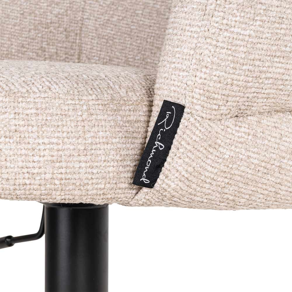 Tabouret de bar Nikki Biscotti pivotant ignifugé