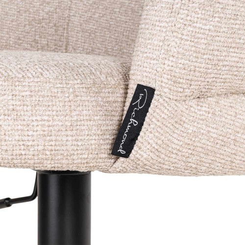 Tabouret de bar Nikki Biscotti pivotant ignifugé