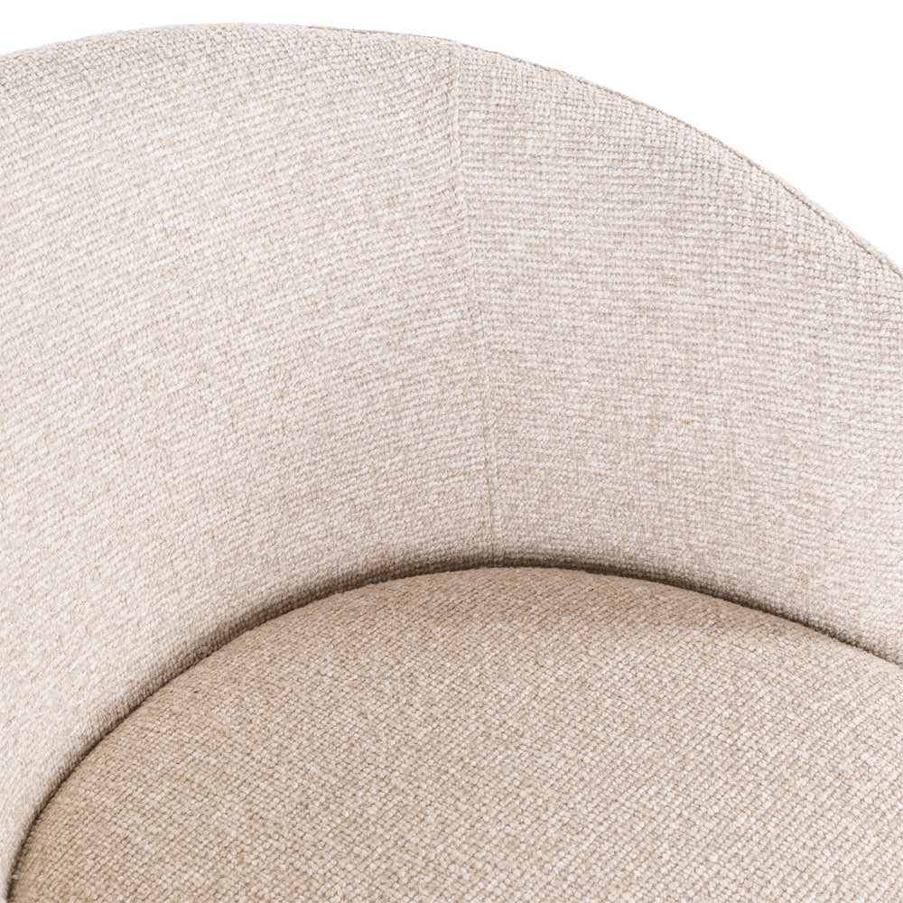 Tabouret de bar Nikki Biscotti pivotant ignifugé