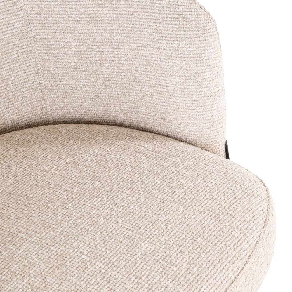 Tabouret de bar Nikki Biscotti pivotant ignifugé