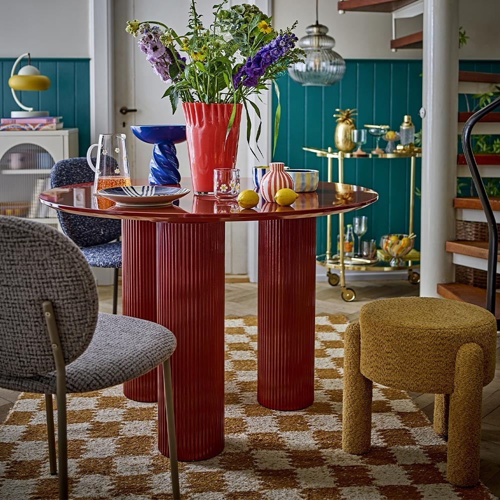 Table de salle à manger Della - rouge