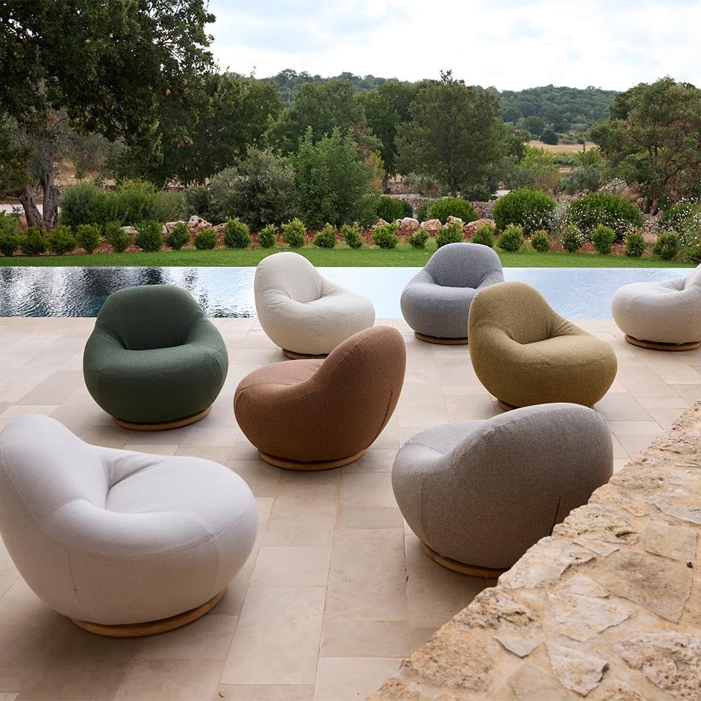 Gem fauteuil lounge pivotant