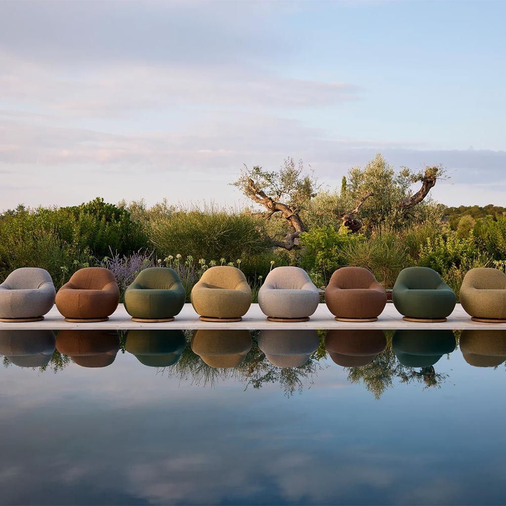 Gem fauteuil lounge pivotant