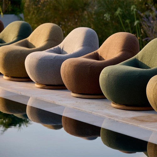 Gem fauteuil lounge pivotant