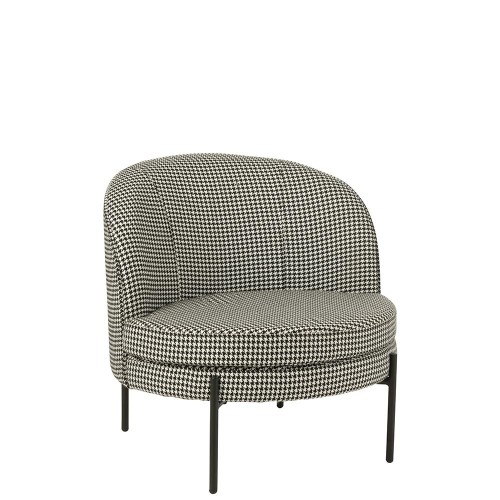 Fauteuil Pied-de-poule - noir/blanc