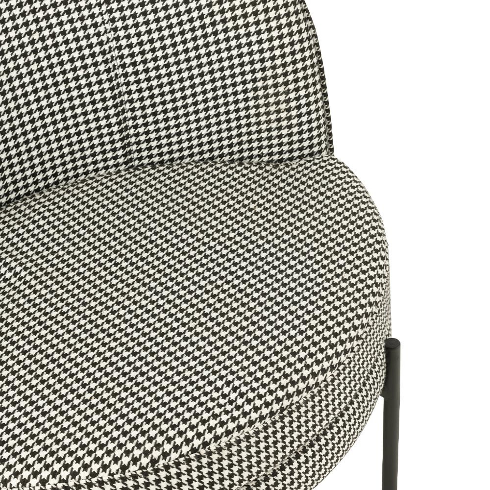 Fauteuil Pied-de-poule - noir/blanc