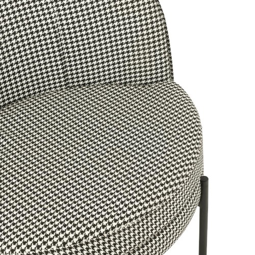 Fauteuil Pied-de-poule - noir/blanc