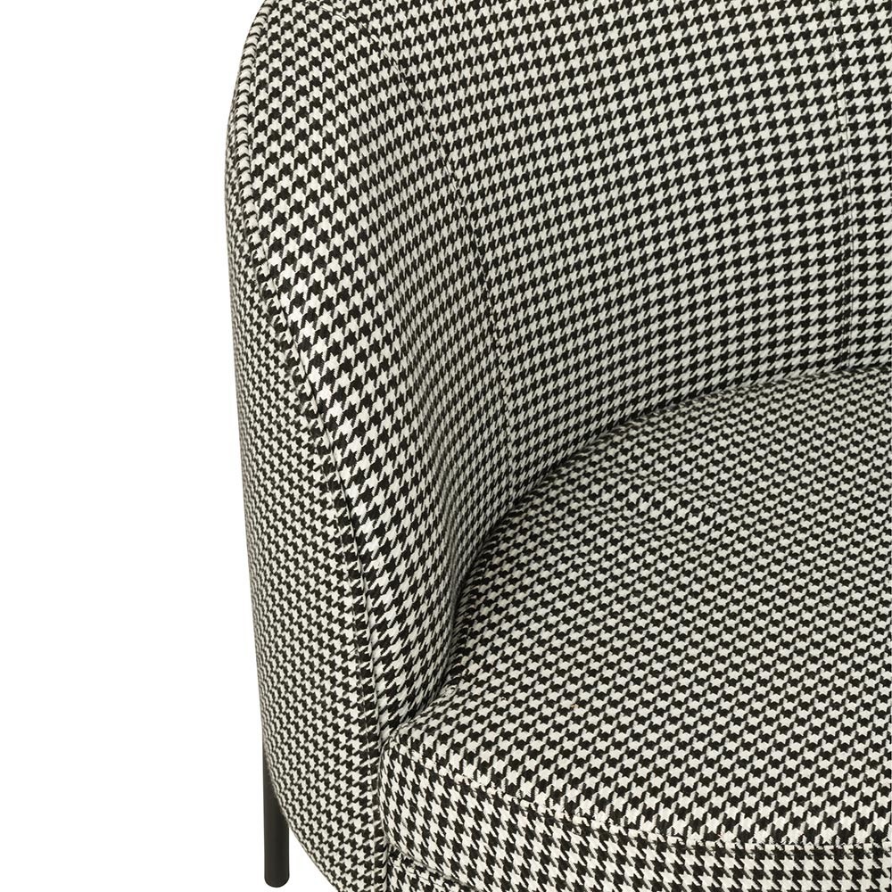 Fauteuil Pied-de-poule - noir/blanc