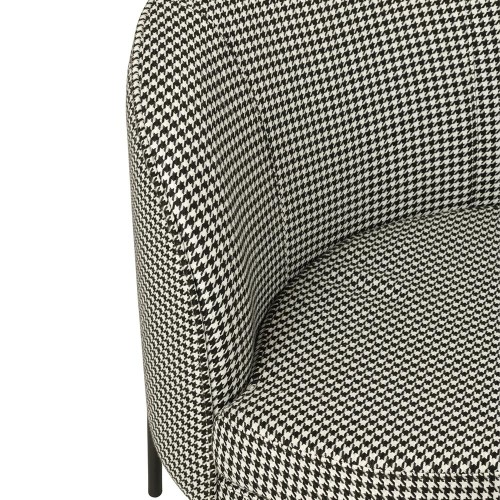 Fauteuil Pied-de-poule - noir/blanc