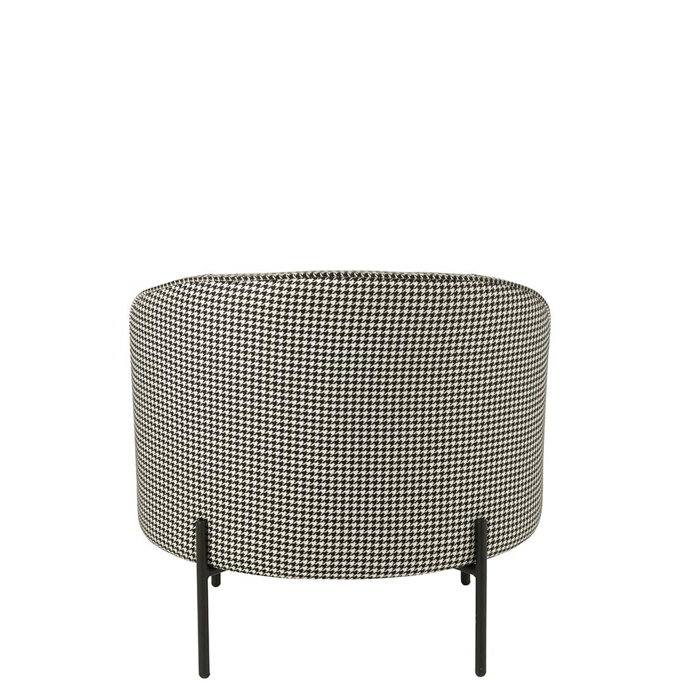 Fauteuil Pied-de-poule - noir/blanc