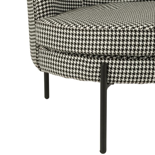 Fauteuil Pied-de-poule - noir/blanc