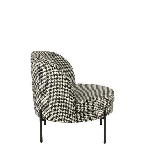 Fauteuil Pied-de-poule - noir/blanc