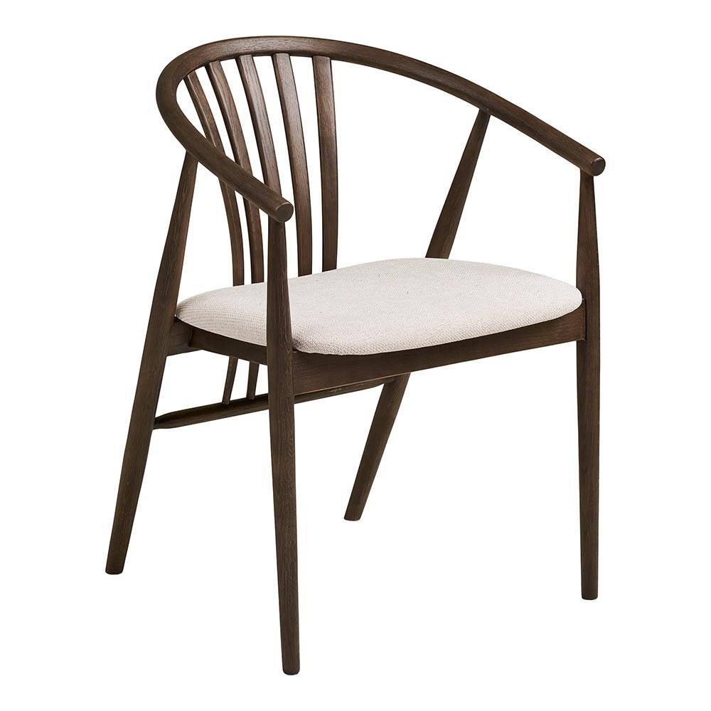 Ensemble Esszimmer Osaka und Agustin – Tisch und 6 Stühle aus Eichenfurnier, MDF und Eichenholz