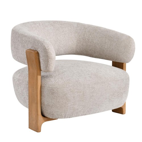 Armchair Mire Cream Legacy 15 Dove-Coloured Rubberwood