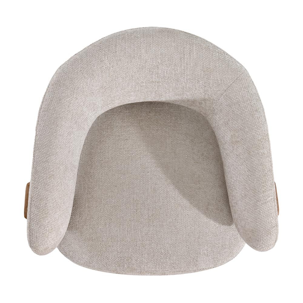 Fauteuil Mire Cream Legacy 15 Bois d'hévéa couleur colombe