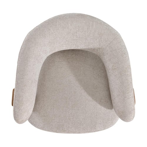 Fauteuil Mire Cream Legacy 15 Bois d'hévéa couleur colombe