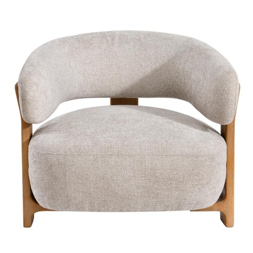 Armchair Mire Cream Legacy 15 Dove-Coloured Rubberwood