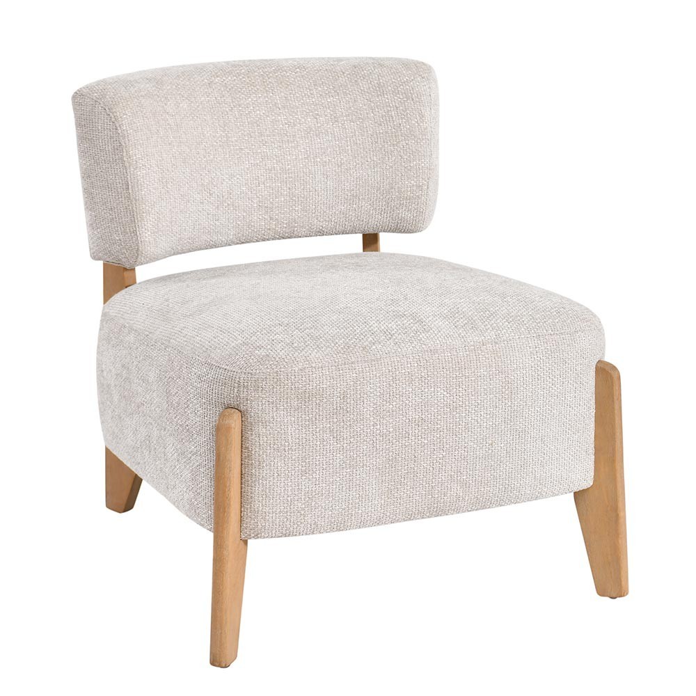 Fauteuil Vale Cream Legacy 15 en bois d'hévéa Dove