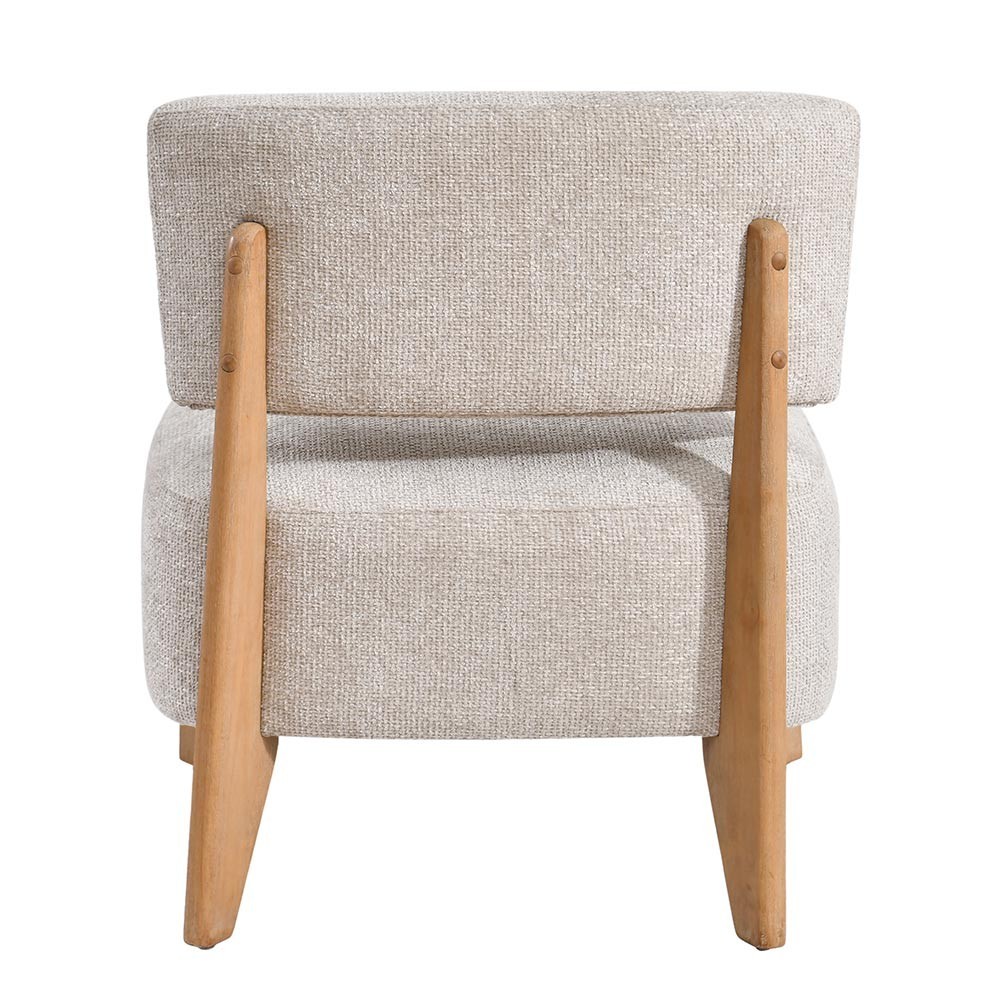 Armchair Vale Cream Legacy 15 in Dove Rubberwood