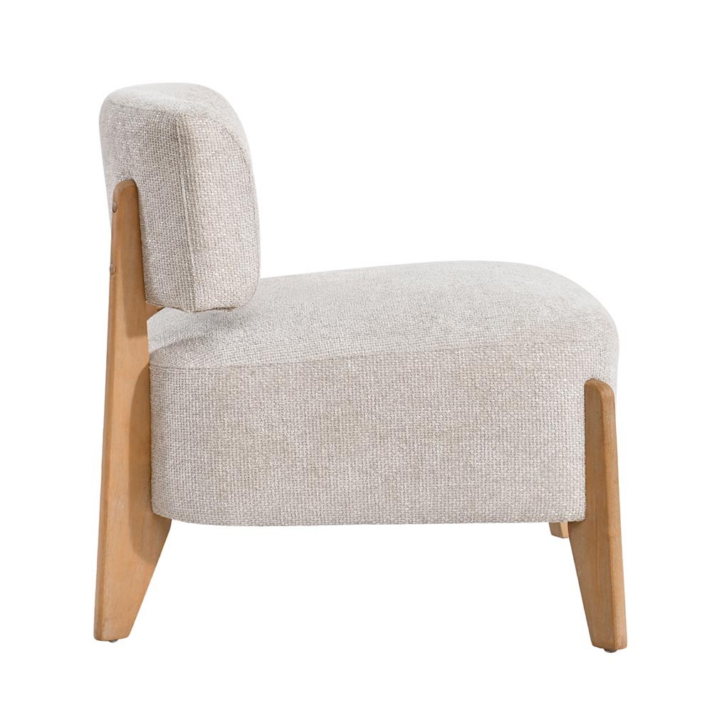 Armchair Vale Cream Legacy 15 in Dove Rubberwood