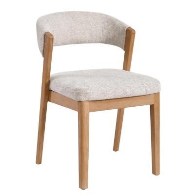 Eetkamerstoel Kael Cream Legacy 15 in duifkleurig rubberhout