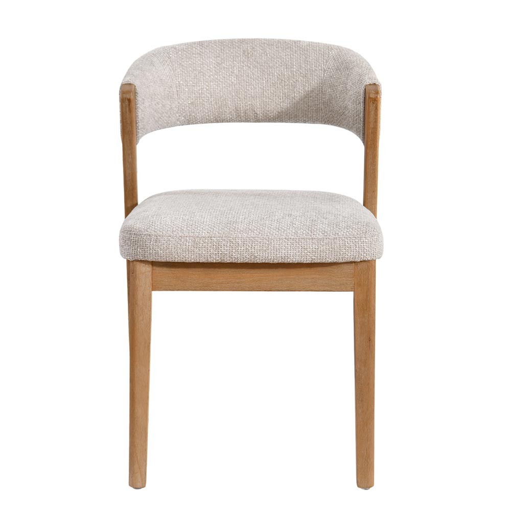 Chaise de salle à manger Kael Cream Legacy 15 aus Kautschukholz in Taubenfarbe