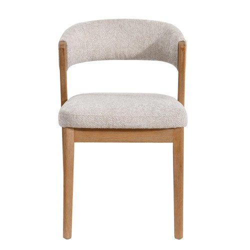 Dining Chair Kael Cream Legacy 15 in Dove-Coloured Rubberwood