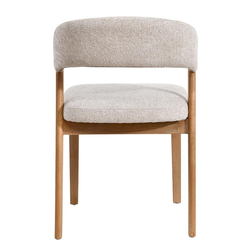 Kael Cream Legacy Comedor Silla 15 Colombe Color Hévéa Wood