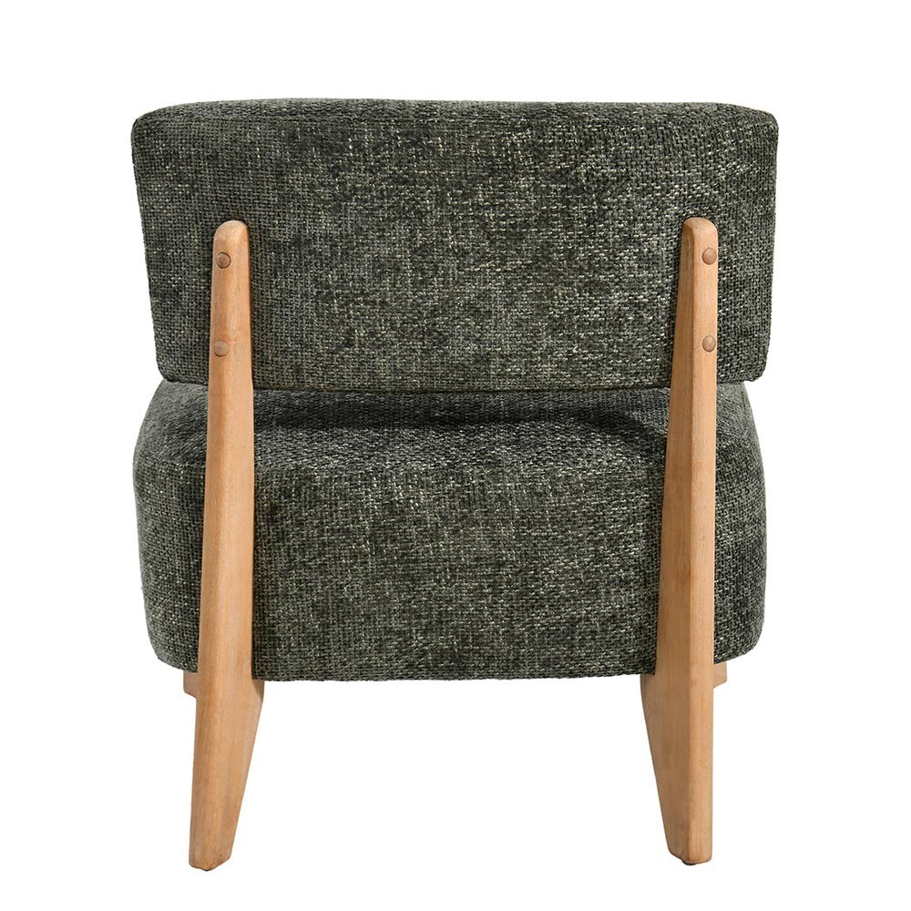 Fauteuil Vale Green Legacy 10 en bois d'hévéa olive