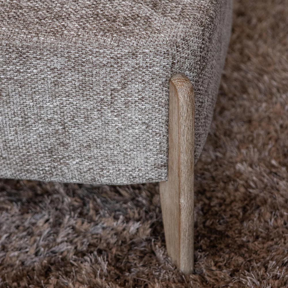 Fauteuil Vale Taupe Legacy 3 Mink en bois d'hévéa