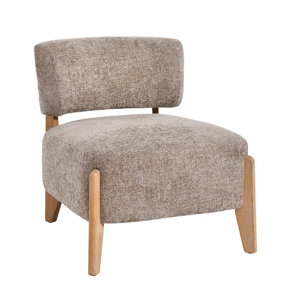 Fauteuil Vale Taupe Legacy 3 Mink en bois d'hévéa