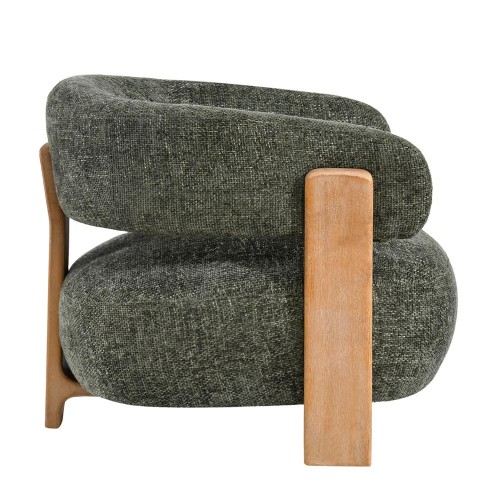 Sillón de mire Legado verde 10 Olive Hévéa Wood