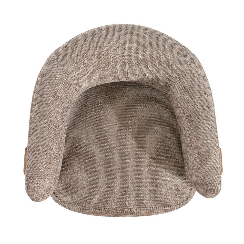 Fauteuil Legacy 3 Mink in rubberhout Mire Taupe