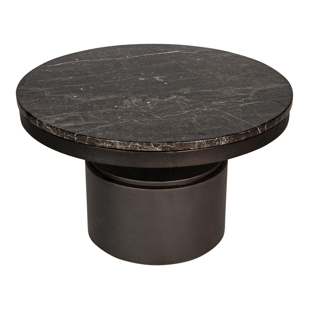 Coffee table Bregt S, dark brown marble base