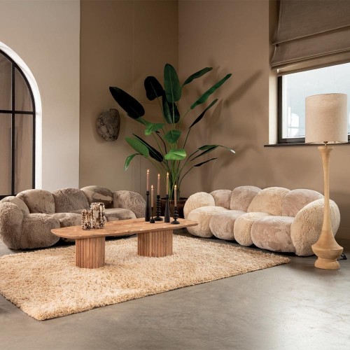 Canapé Curvae Beige Luxueux