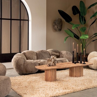 Luxuriant Taupe Curvae Sofa