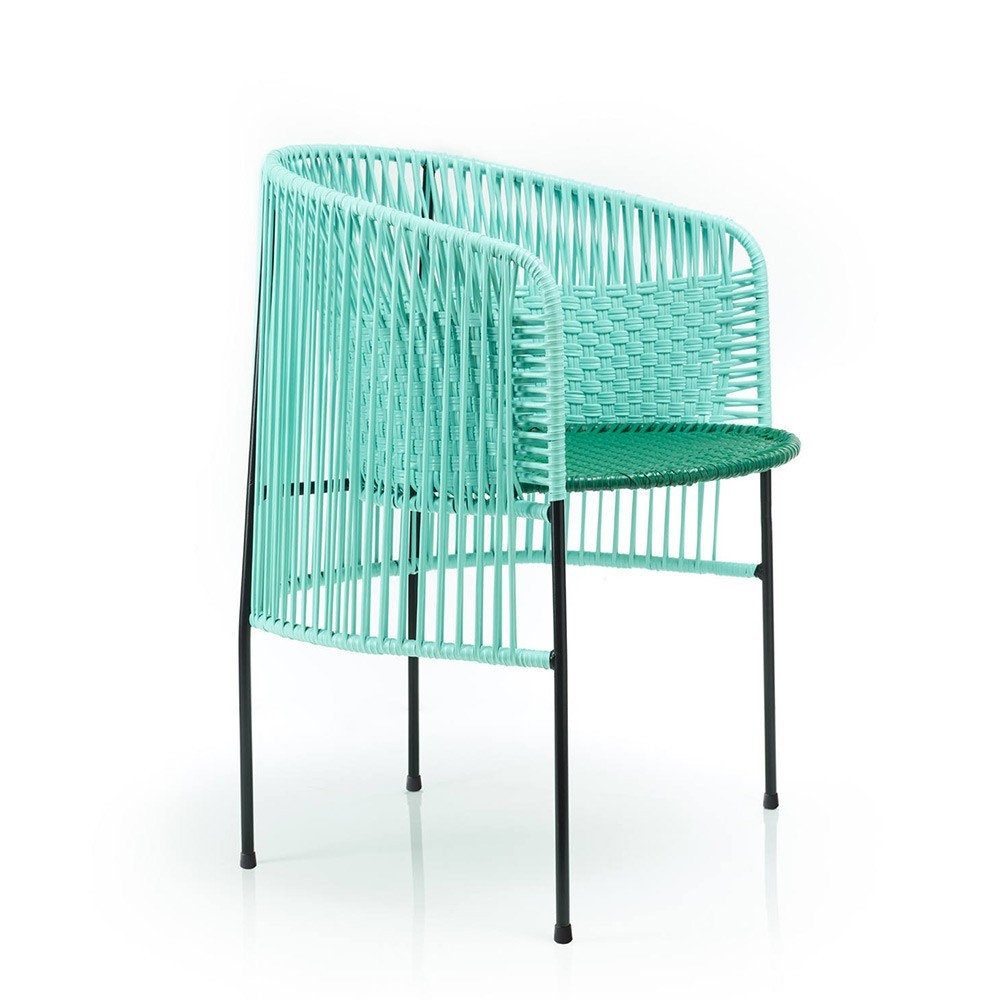 Caribe dining chair mint/green/black ames