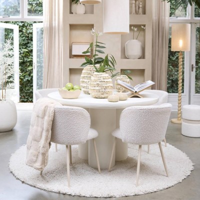 Mesa de comedor Ø130x78 cm Mizuho Cream 2