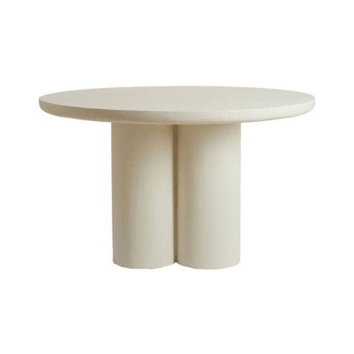 Mesa de comedor Ø130x78 cm Mizuho Cream
