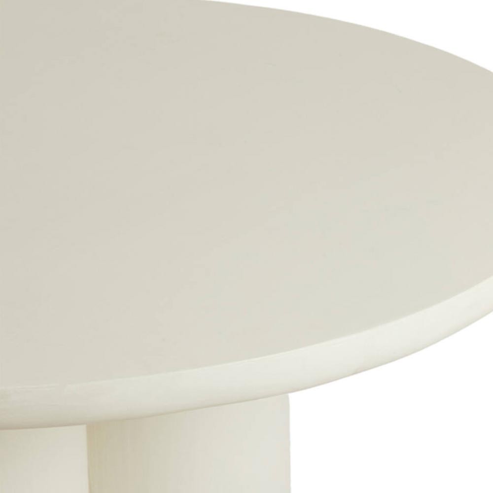 Table à manger Ø130x78 cm MIZUHO crème