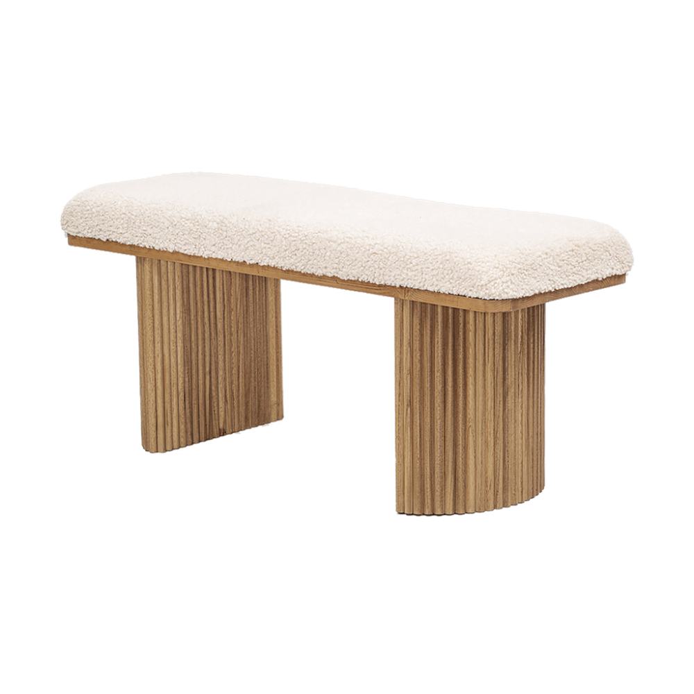 Banc Lize naturel L100 P38 H44cm