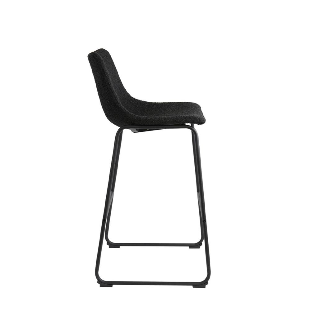 Sgabello da bar 47x46x99 cm Jeddo Loop Nero