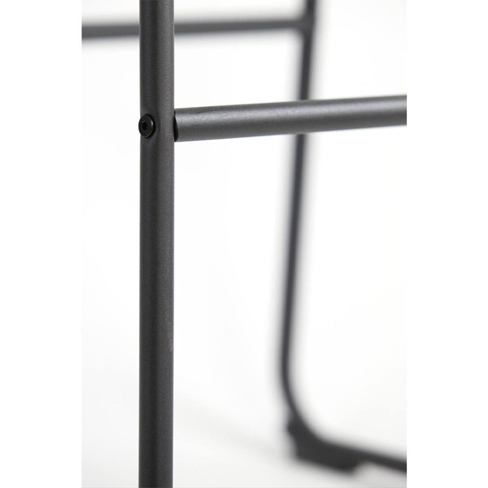 Sgabello da bar 47x46x99 cm Jeddo Loop Nero