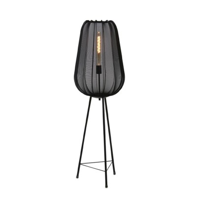 Lampada da terra treppiede Ø42x132 cm Plumeria Black