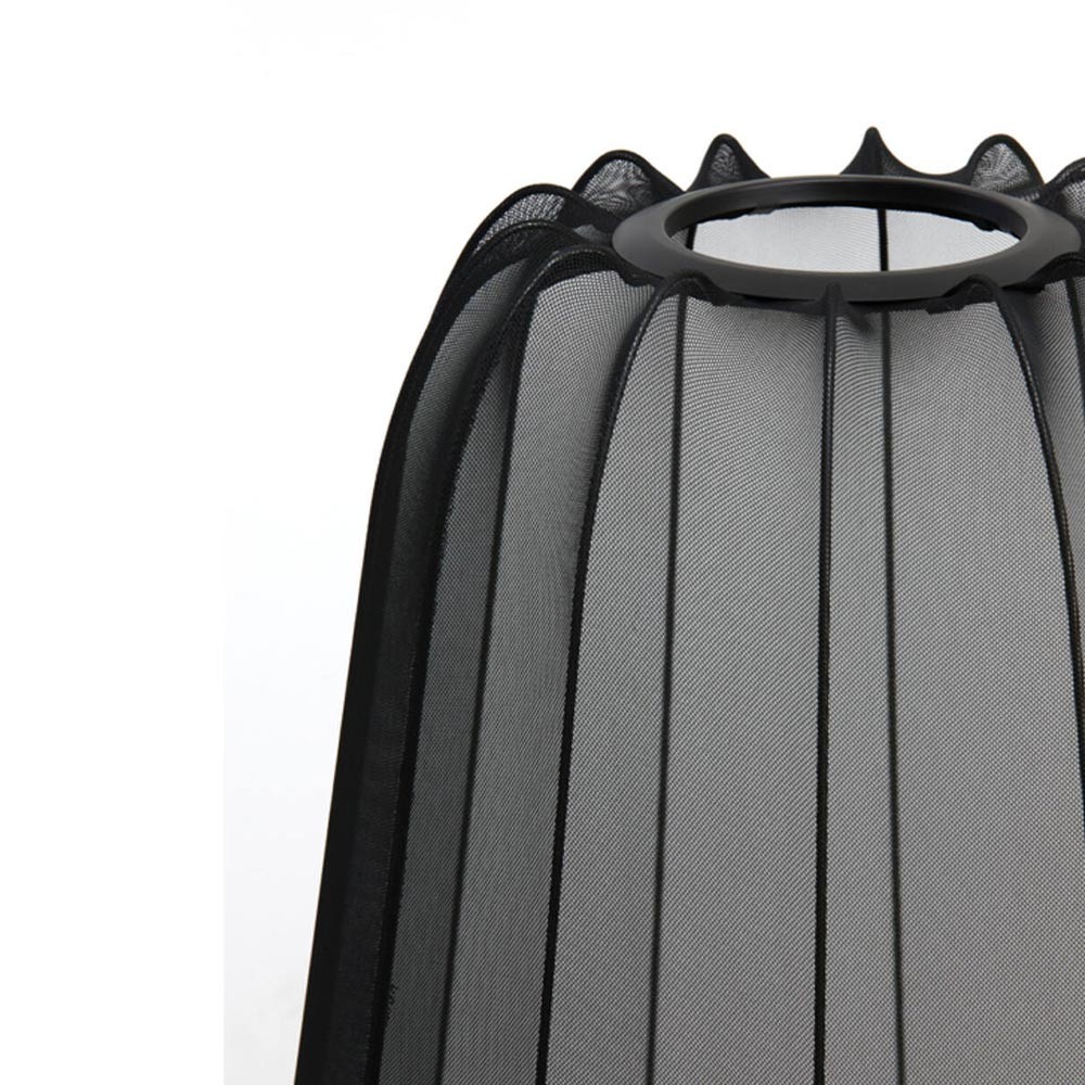 Lampadaire trépied Ø42x132 cm PLUMERIA noir