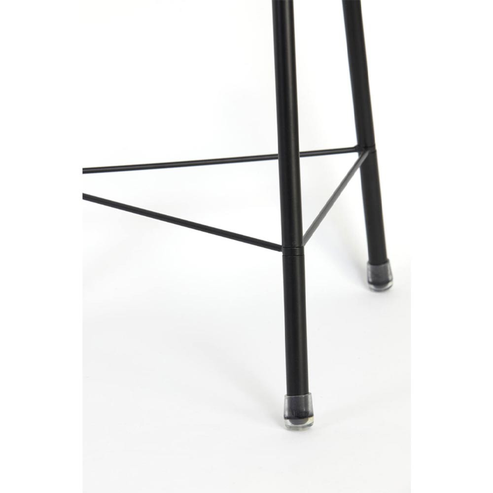 Lampadaire trépied Ø42x132 cm PLUMERIA noir